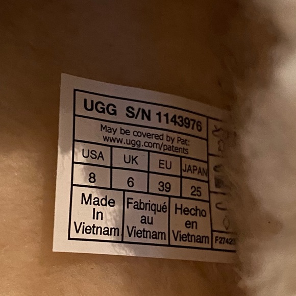 UGG Tazz UGG Braid Slippers Natural 9 New in Box - Picture 10 of 16